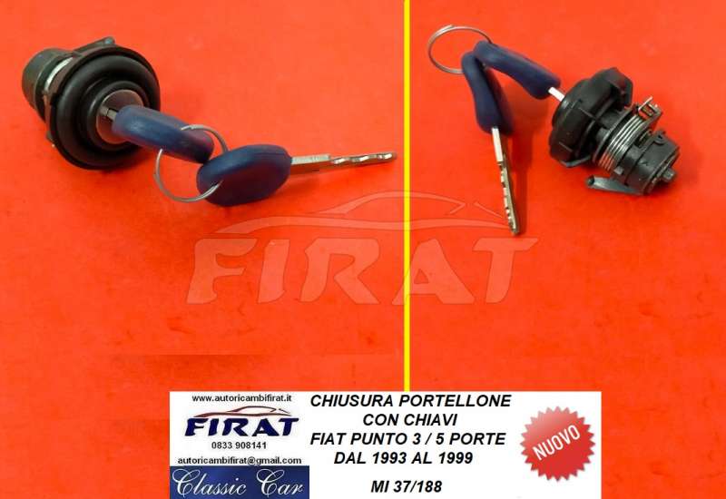 CHIUSURA PORTELLONE FIAT PUNTO 3/5P 93 - 99 C/C (37/188)